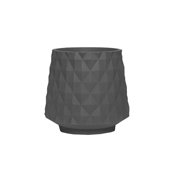 Vaso De Polietileno Recôncavo 16cm Cinza | Formosinha